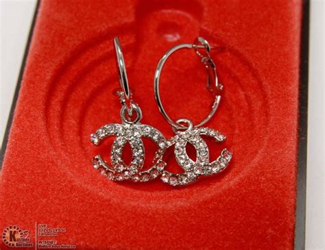 chanel earrings replica original|fake chanel earrings.